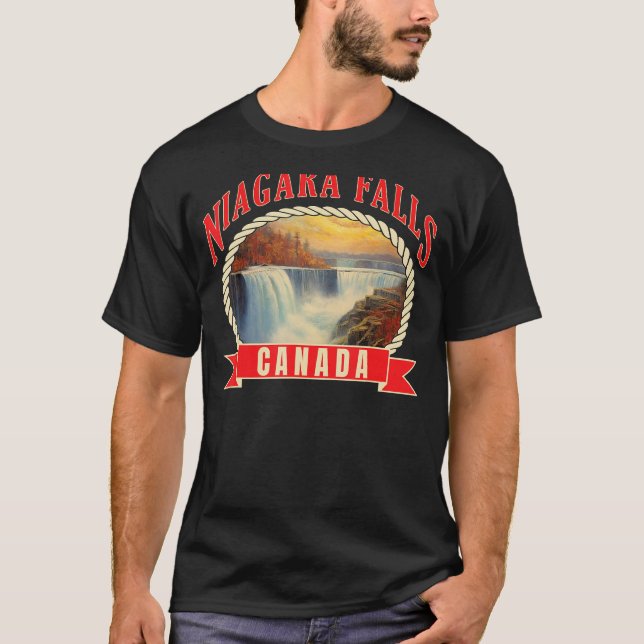 Niagara Falls Canada USA Nature River 2 T-Shirt (Vorderseite)