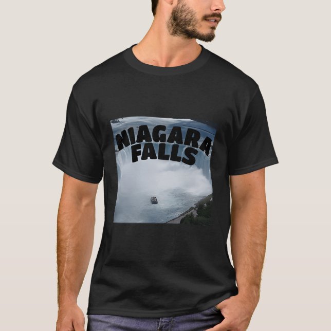 Niagara Falls Canada Usa Tour Typografy T-Shirt (Vorderseite)