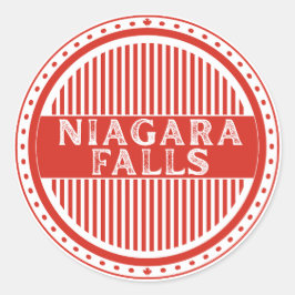 Niagara Falls City Pride Emblem Kanadische Identit Runder Aufkleber