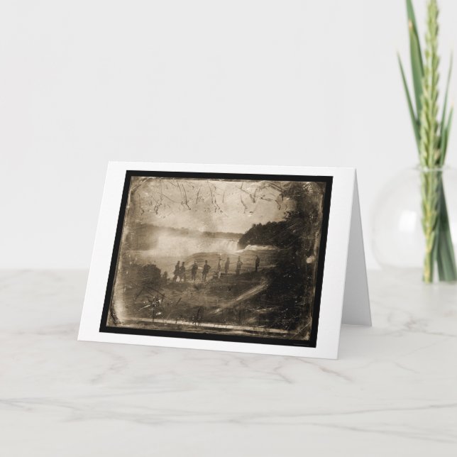 Niagara Falls Daguerreotype 1853 Karte (Vorderseite)