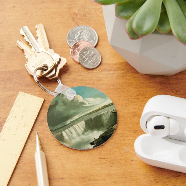 Niagara Falls From Table Rock by John Vanderlyn Schlüsselanhänger (Schreibtisch)