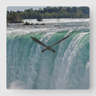 Niagara Falls Horseshoe Falls Nature Foto Clock Quadratische Wanduhr