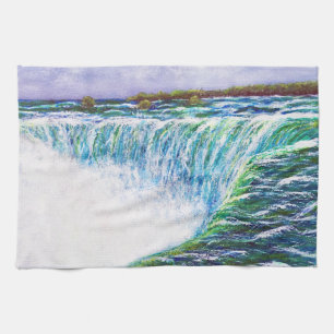 Niagara Falls, Horseshoe Falls, Original Painting, Geschirrtuch