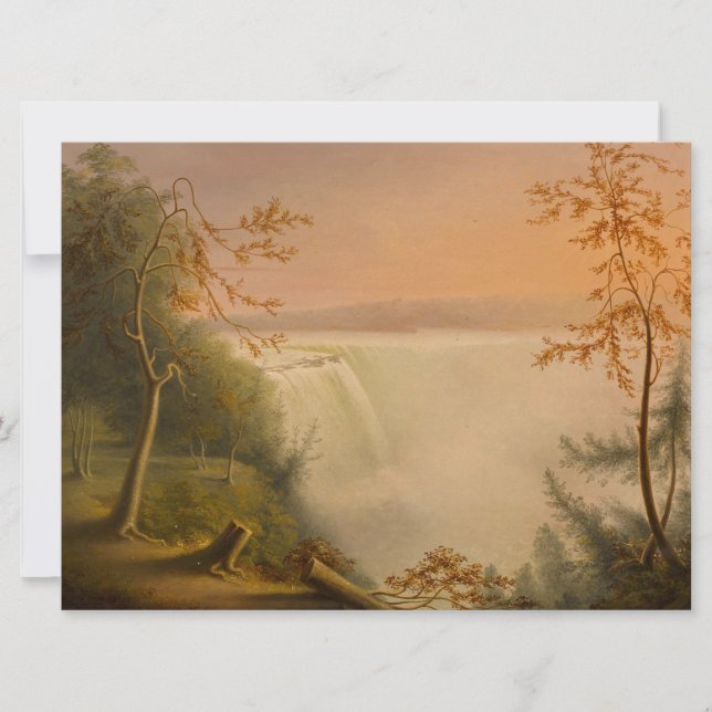 Niagara Falls (Horseshoe Falls) (Rembrandt Peale) Karte (Vorderseite)