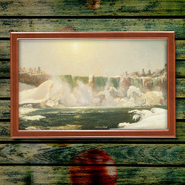 Niagara Falls im Winter von Jasper Francis Cropsey Poster