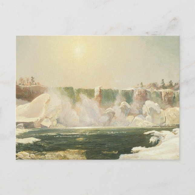Niagara Falls im Winter von Jasper Francis Cropsey Postkarte (Vorderseite)