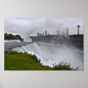 Niagara Falls in Mist, New York Poster