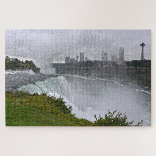 Niagara Falls in Mist, New York Puzzle (Horizontal)