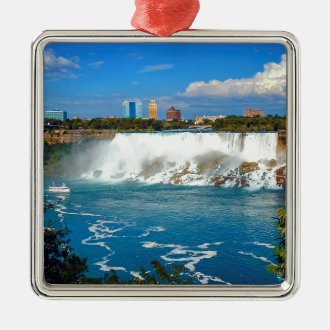 Niagara Falls, Kanada Silbernes Ornament (Vorne)