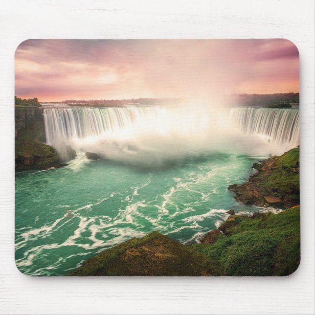 Niagara Falls, Kanada sunset stylized Mousepad (Vorne)