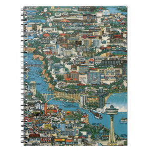 Niagara Falls Karte Notizblock