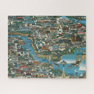 Niagara Falls Karte Puzzle