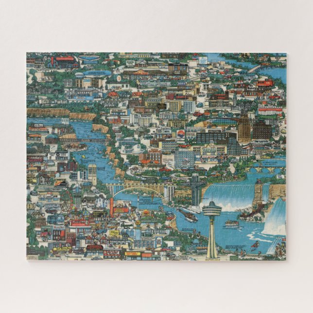 Niagara Falls Karte Puzzle (Horizontal)