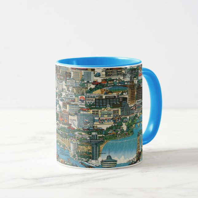 Niagara Falls Karte Tasse (VorderseiteRechts)