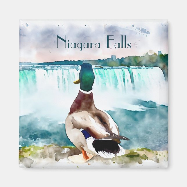 Niagara Falls Mallard Duck Souvenir Magnet (Vorne)