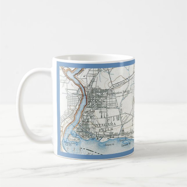 Niagara Falls Map Tasse (Links)