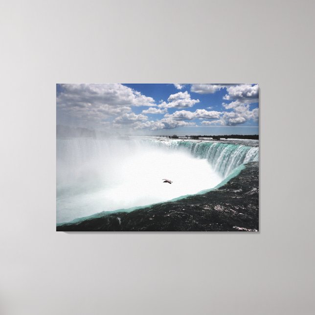 Niagara Falls mit Seagull Leinwanddruck (Vorderseite)