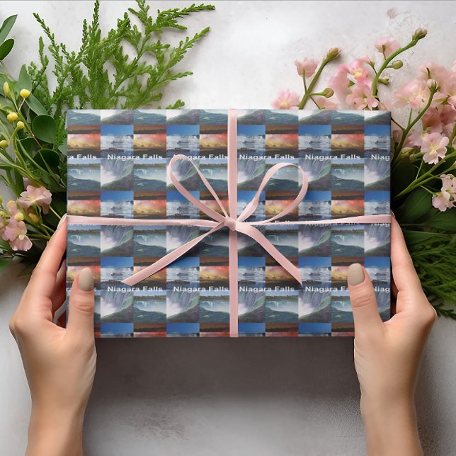 Niagara Falls New York Foto Views Geschenkpapier (Niagara Falls New York Wrapping Paper)