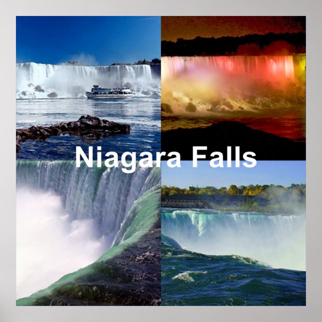 Niagara Falls New York Foto Views Poster (Vorne)