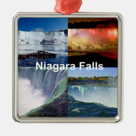 Niagara Falls New York Foto Views Silbernes Ornament