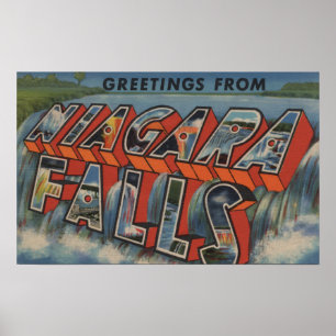 Niagara Falls, New York - Große Briefszenen Poster