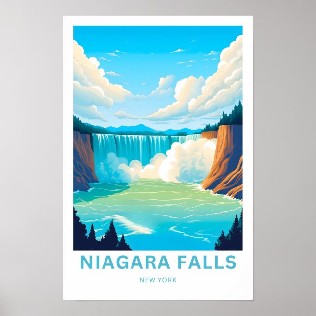 Niagara Falls New York Travel Poster (Vorne)