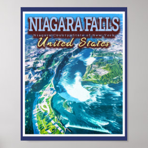 NIAGARA FALLS - NIAGARA NEW YORK VEREINIGTE STAATE POSTER