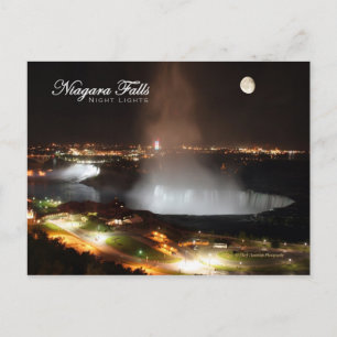 Niagara Falls Night Lights Postkarte
