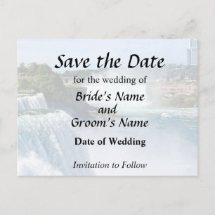 Niagara Falls NY - Blick von der amerikanischen Se Ankündigungspostkarte