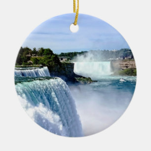 Niagara Falls NY - Blick von der amerikanischen Se Keramik Ornament