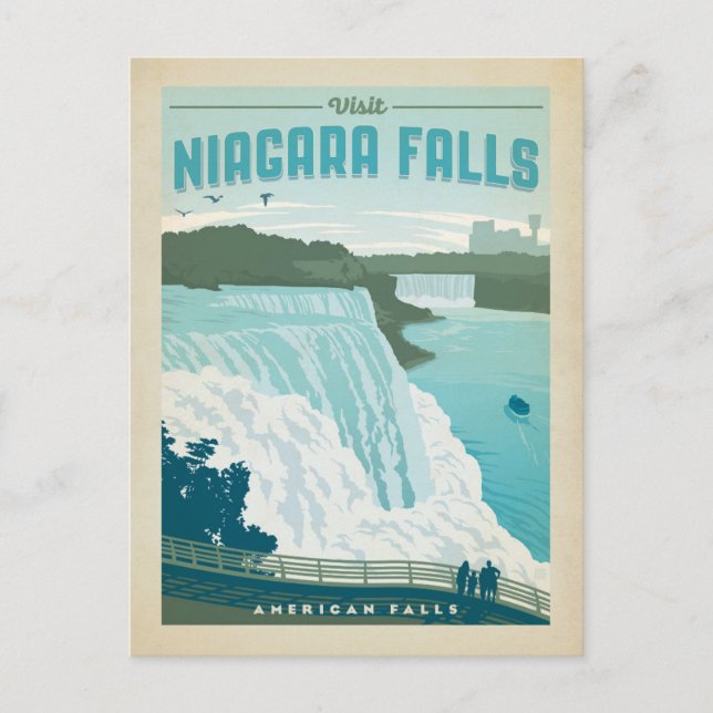 Niagara Falls, NY Postkarte (Vorderseite)