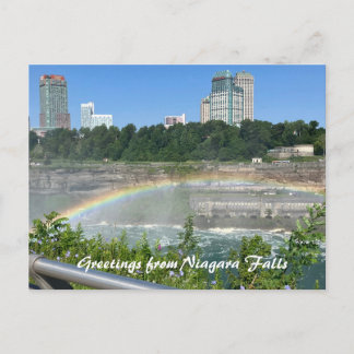 Niagara Falls NY Regenbogen Postkarte