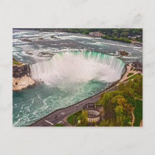 Niagara Falls on Canvas Post Card Postkarte