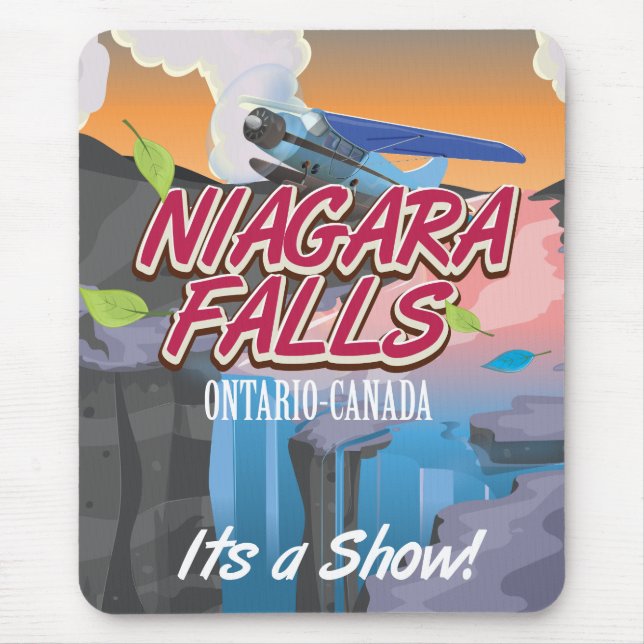 Niagara Falls Ontario Kanada Reiseplakat Mousepad (Vorne)
