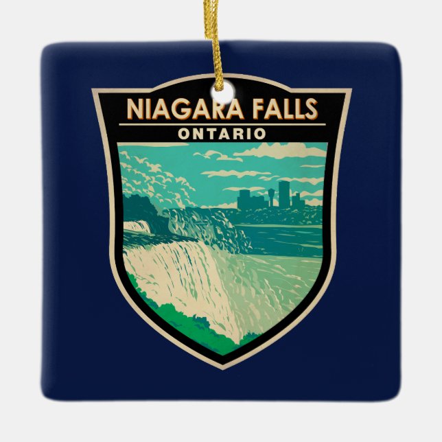 Niagara Falls Ontario Kunst, Dichtung und Musik Vi Keramikornament (Vorderseite)