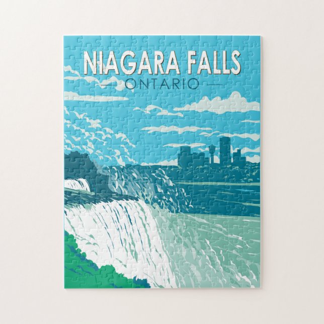 Niagara Falls Ontario Kunst, Dichtung und Musik Vi Puzzle (Vertikal)