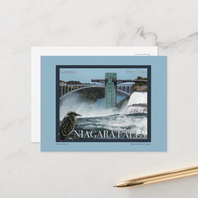 Niagara Falls Poster Postkarte (Vorderseite/Rückseite Beispiel)