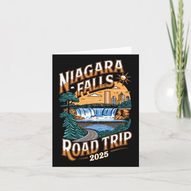 Niagara Falls Road Trip 2025 - Sommerurlaub Karte (Vorderseite)
