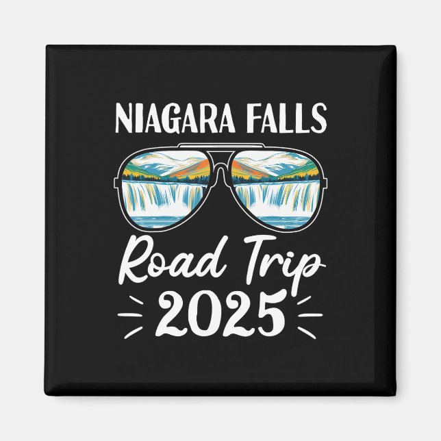 Niagara Falls Road Trip 2025 Sungles Family Vacati Magnet (Vorne)