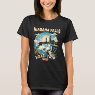 Niagara Falls Roadtrip 2024 Familientrip Sommerfer T-Shirt