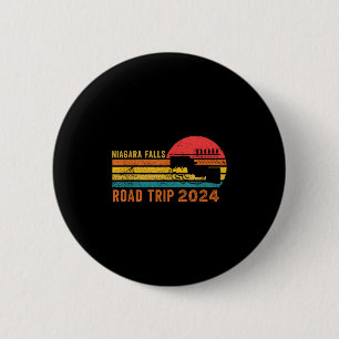 Niagara Falls Roadtrip 2024 Sommerurlaub Retro Button