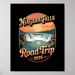 Niagara Falls Roadtrip 2025 Sommerurlaub Andenken Poster