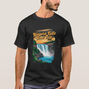 Niagara Falls Roadtrip 2025 Sommerurlaub Andenken T-Shirt