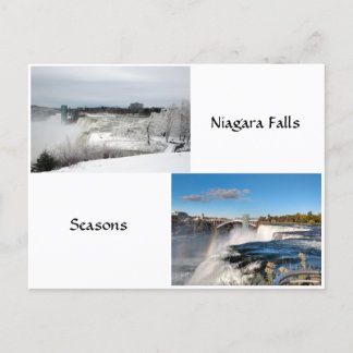 Niagara Falls Seasons Postcard Postkarte