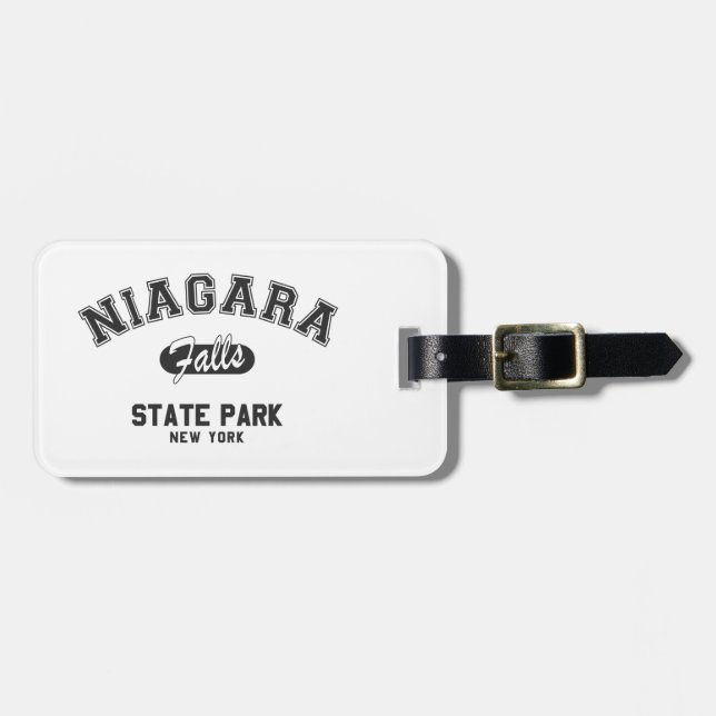 Niagara Falls Staat Park, New York Gepäckanhänger (Vorderseite horizontal)