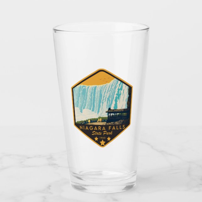 Niagara Falls Staat Park Pint Glass Glas (Vorderseite)