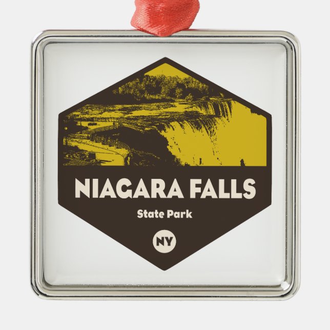 Niagara Falls State Park New York Ornament Aus Metall (Vorne)