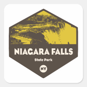 Niagara Falls State Park New York Quadratischer Aufkleber