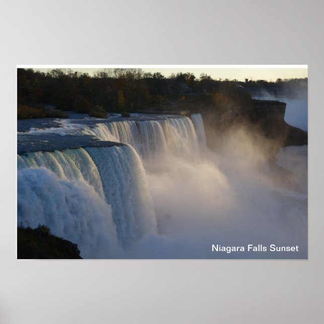 Niagara Falls Sunset Poster (Vorne)