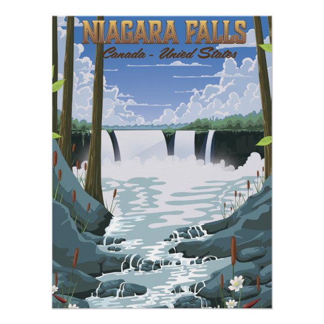 Niagara Falls Travel Poster (Vorderseite)